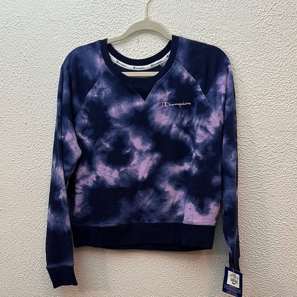 Champion Tie-Dye Sweatshirt - Pink and Blue - Picture 8 of 8